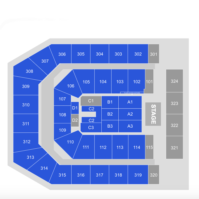 Co-op Live, Manchester seating plan