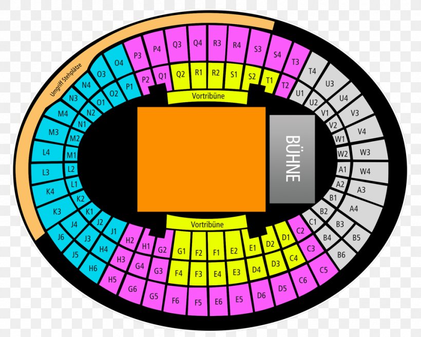 Olympiahalle, Munich seating plan