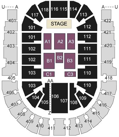 The O2, London seating plan