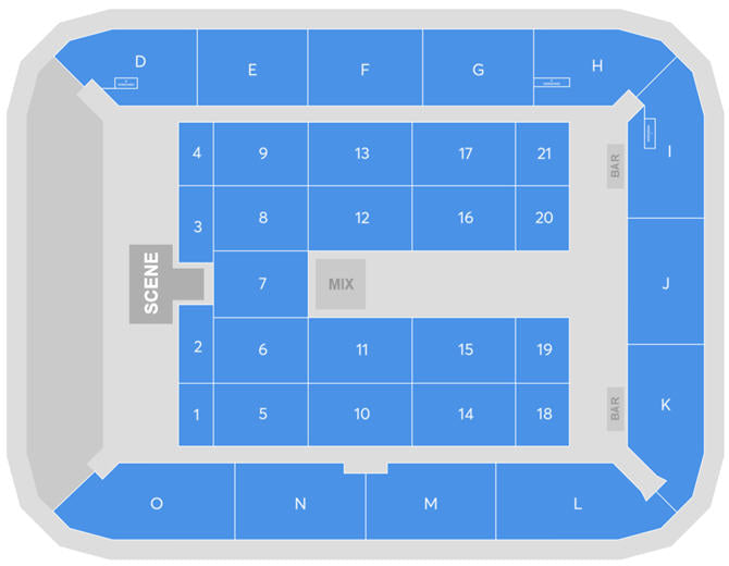 Unity Arena, Fornebu seating plan